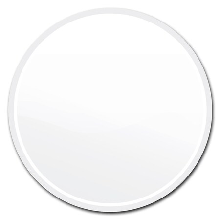 Signmission White Circle Corrugated Plastic Sign C-24-CIR-WS-White